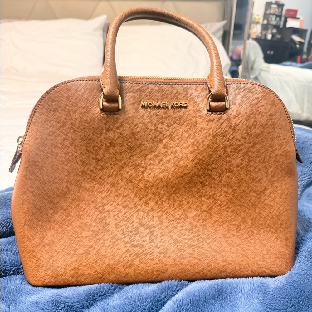 Michael Kors Brown Leather Satchel
